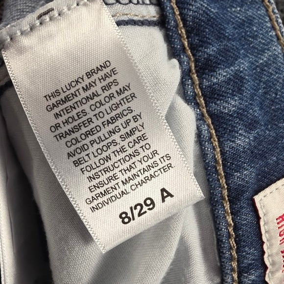 Lucky Brand High Rise Straight Leg Jeans Medium Wash Blue Size 8/29 80318 - Picture 7 of 12